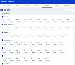 betr racing interface